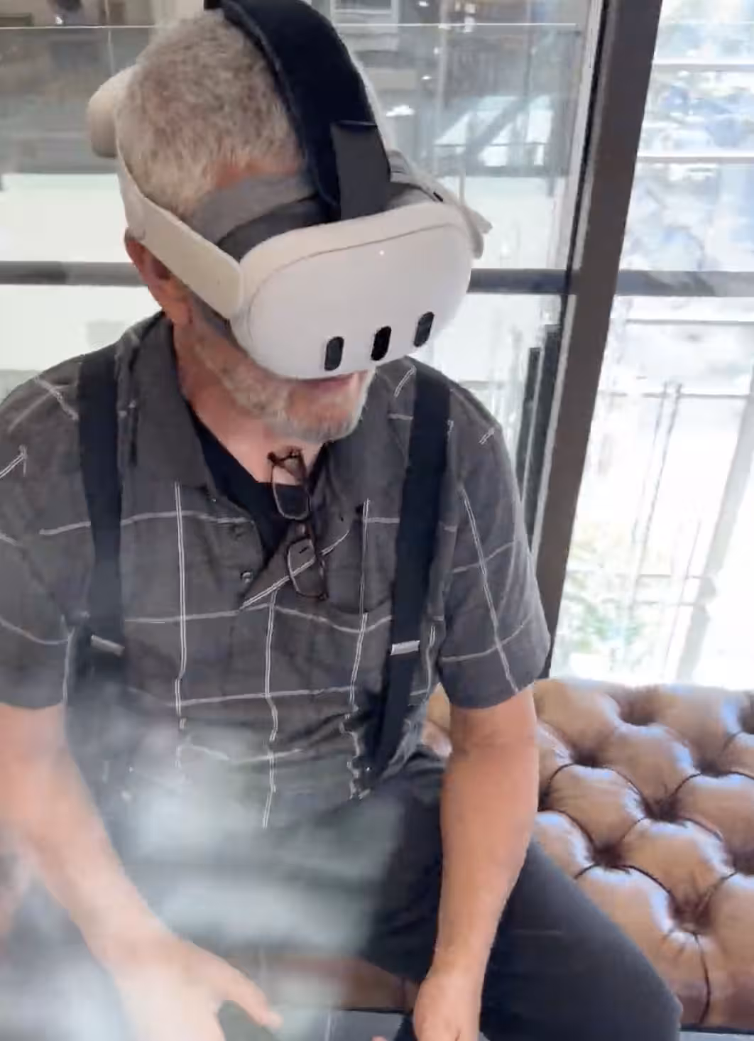The ImmersifyVR team during the visit with Ed